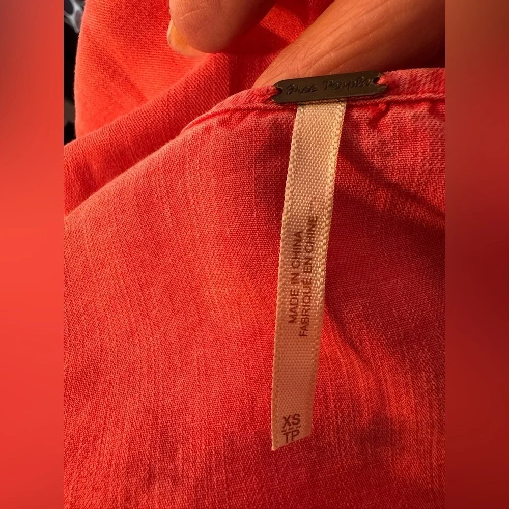 Free People Elegant Coral Pink Open Back Maxi Dress size X-Small